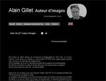 Tablet Screenshot of alaingillet-auteurdimages.fr